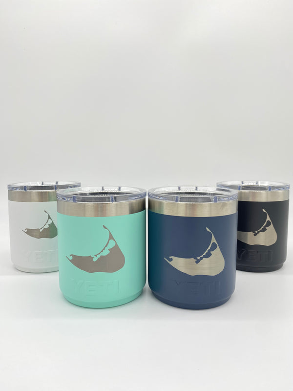 10oz Lowball Tumbler - Nantucket Island Engraved