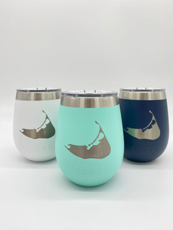 10oz Wine Tumbler - Nantucket Island Engraved