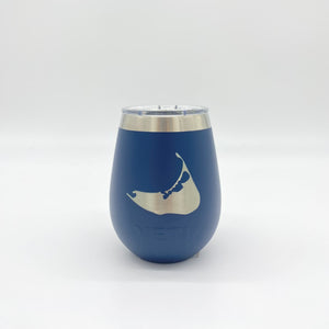 10oz Wine Tumbler - Nantucket Island Engraved