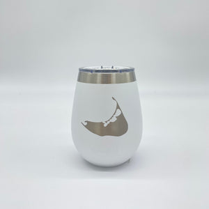 10oz Wine Tumbler - Nantucket Island Engraved