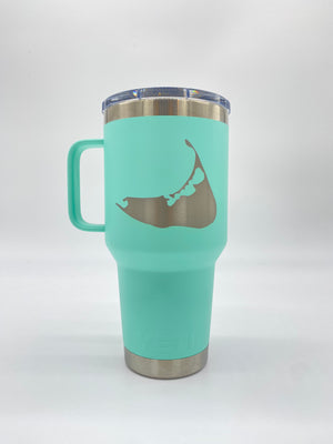 30oz Travel Mug - Nantucket Island Engraved