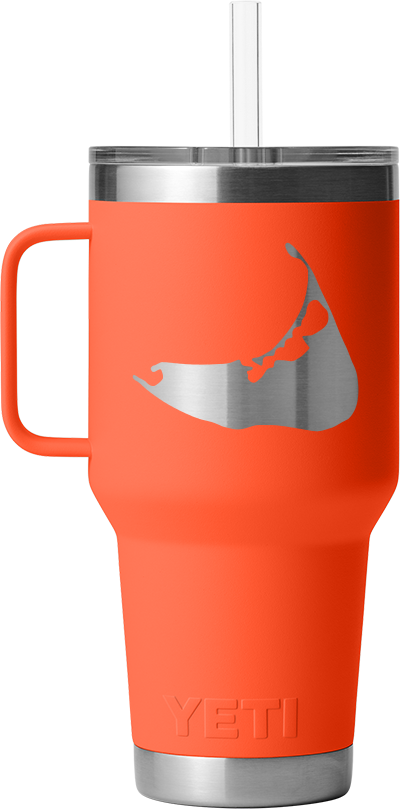 35oz Straw Mug - Nantucket Island Engraved