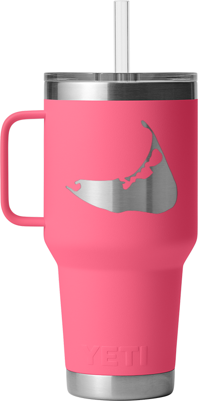 35oz Straw Mug - Nantucket Island Engraved