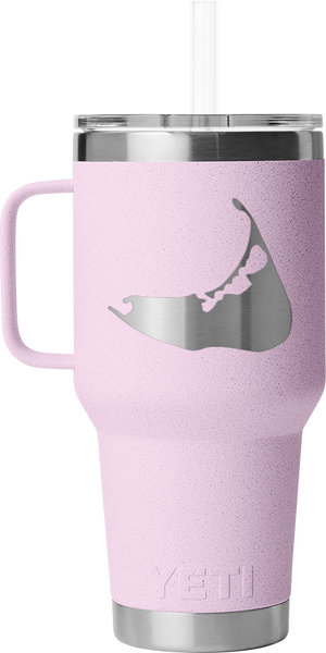 35oz Straw Mug - Nantucket Island Engraved