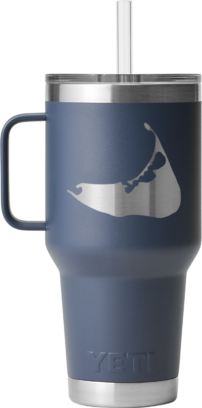 35oz Straw Mug - Nantucket Island Engraved