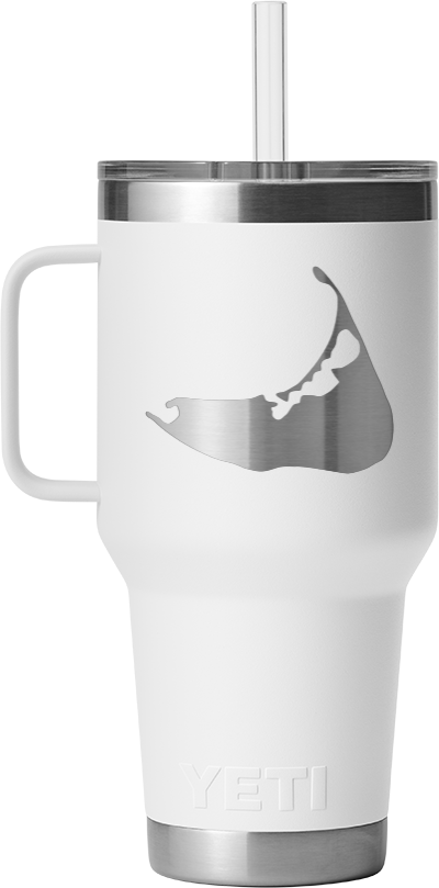 35oz Straw Mug - Nantucket Island Engraved