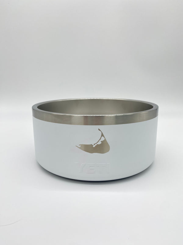 Boomer Dog Bowl 8 - Nantucket Island Engraved