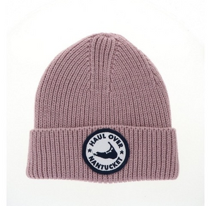 Solid Knit Beanie - Classic Island Circle Logo
