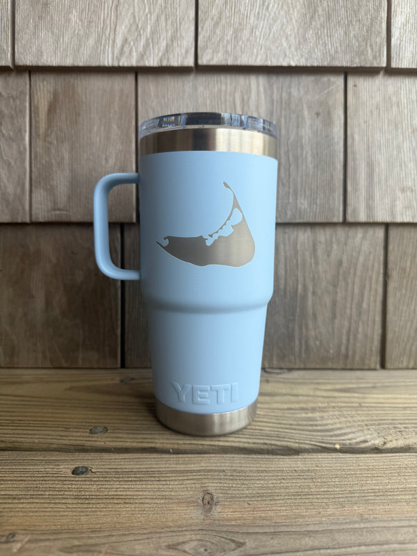 20oz Travel Mug - Nantucket Island Engraved