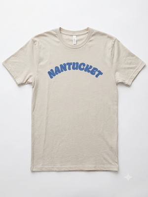 Mid-weight SS Tee - NANTUCKET Arch Logo