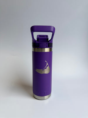 18oz Flip Chug Bottle - Nantucket Island Engraved