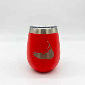 10oz Wine Tumbler - Nantucket Island Engraved