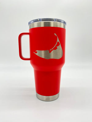 30oz Travel Mug - Nantucket Island Engraved