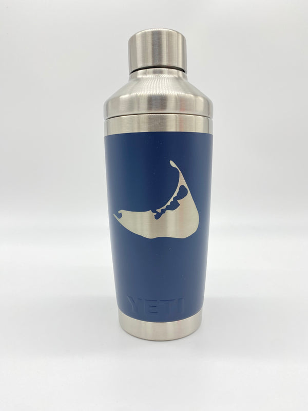 20oz Cocktail Shaker - Nantucket Island Engraved