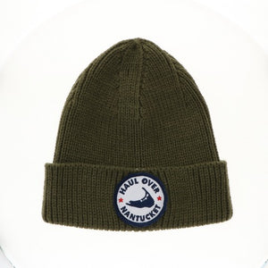 Solid Knit Beanie - Classic Island Circle Logo