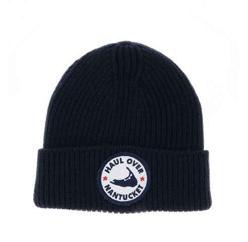 Solid Knit Beanie - Classic Island Circle Logo